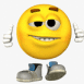 Emoticon se la jouant