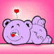 Nounours raide amoureux