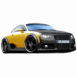 Audi TT concept car jaune et noire