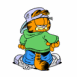 Garfield habillé en djeun's