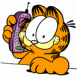 Garfield �coute son r�pondeur