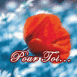 Coquelicot "pour toi" sur fond bleu