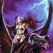Valkyrie sur son cheval mal�fique