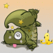 Petit dinosaure assomm�