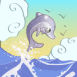 Dauphin sautant hors de l'eau