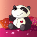 Panda en peluche