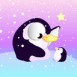 Papa pingouin et petit pingouin