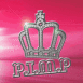 Couronne "Pimp" sur fond rouge marin 