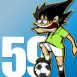 Footballeur d�pit� et num�ro 59