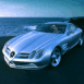 Mercedes SLR, vue de 3/4 face