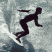 Surfeur en contre-jour