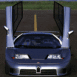Bugatti EB110, vue de face portes en elytre ouvertes