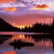 Lac au cr�puscule