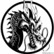 Bruce Lee, dragon dans un écusson