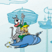 Jetson: Elroy et Astro dans leur spaciocar