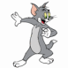Tom et Jerry: Tom pr�t � foncer vers la droite