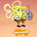 Bob l'Eponge chuchotant dans son portable
