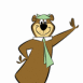 Yogi l'ours: appuy� contre un mur
