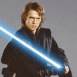 Star Wars: Anakin brandissant son sabre