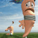 Worms: partie de golf entre vers
