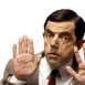 Mr Bean coll� � l'�cran